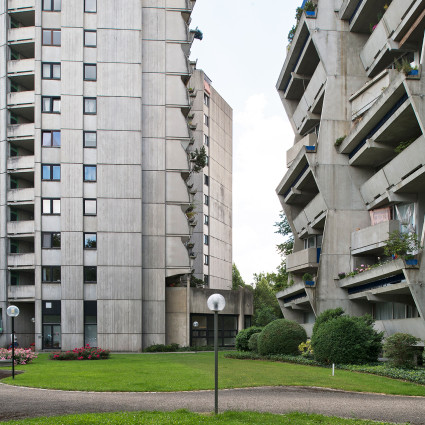 Sichtbeton im Stil des Brutalismus