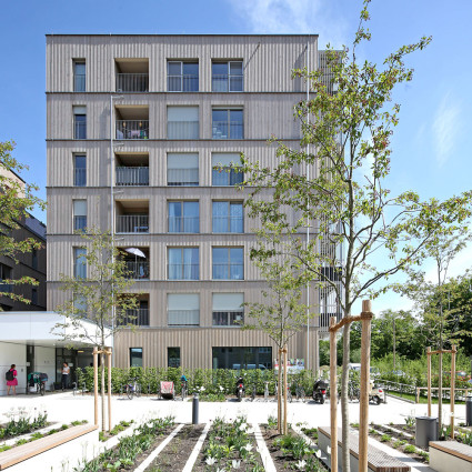 Blick auf das „Münchner Wohnen“-Gebäude, 2020