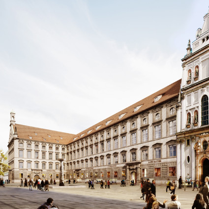 Visualisierung: Zukunftsvision der Alten Akademie an der Neuhauser Straße