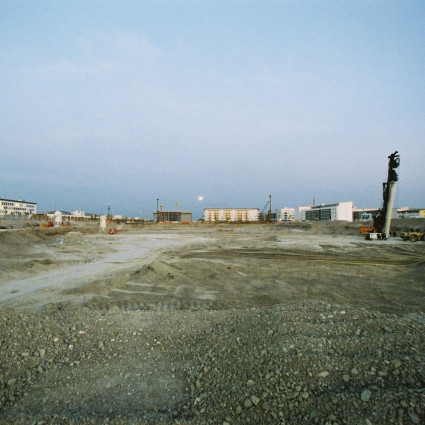 Brache vor dem Bau der Riem Arcaden, 2001