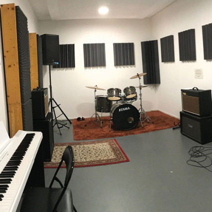 Rehearsal room for bands