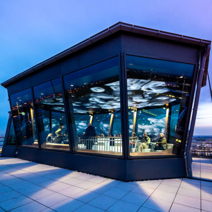 Dachterrasse auf dem Brainlab-Turm, 2019