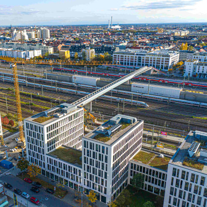 Arnulfsteg construction site, 2020