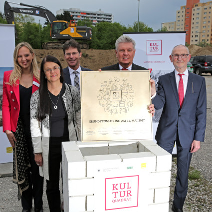 Foundation stone laid for the new Hanns-Seidel-Platz, 2017