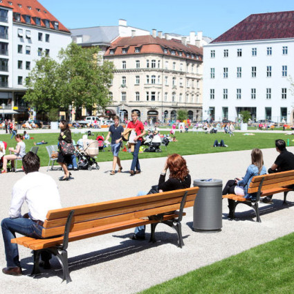 The Marienhof 2013: After the construction work, an open space is to be created again.