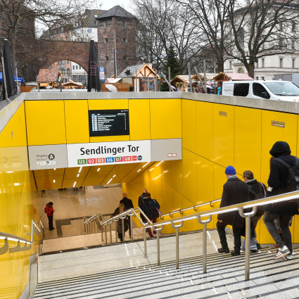 Der sanierte U-Bahnhof Sendlinger Tor im Dezember 2023