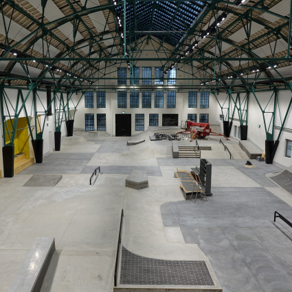 Die Actionsporthalle im Bau, 2025
