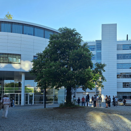 Blick auf die Rotunde des Bürogebäudes "aer"
