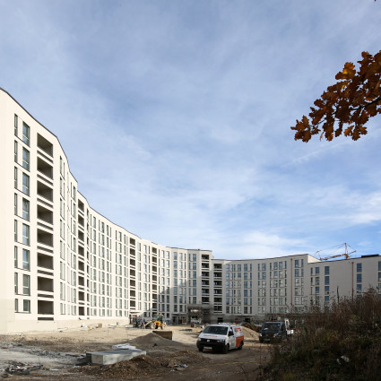 Construction site of the municipal housing association GEWOFAG, 2018