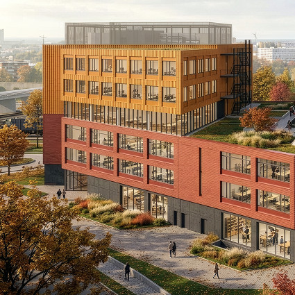 Visualisierung des neuen Quartiers Frankfurter Ring