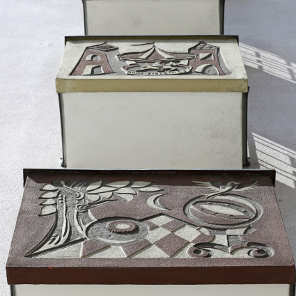 Detailaufnahme der Zierbalkone