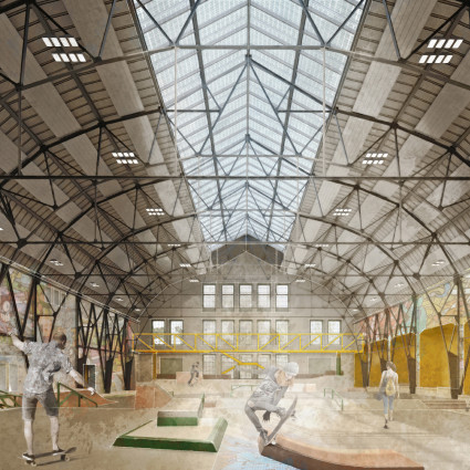 Visualisation: The character of the hall is to be retained despite the redesign.