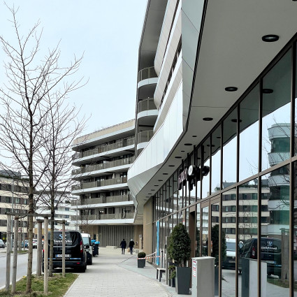 Wohnen, Arbeiten und Einkaufen im neuen Quartier Baumkirchen Mitte