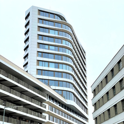 Das „Neo“ ist das Wahrzeichen des Quartiers.