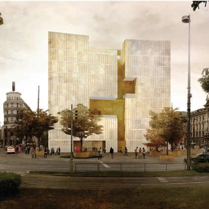 Visualisierung des künftigen Hotel Königshof