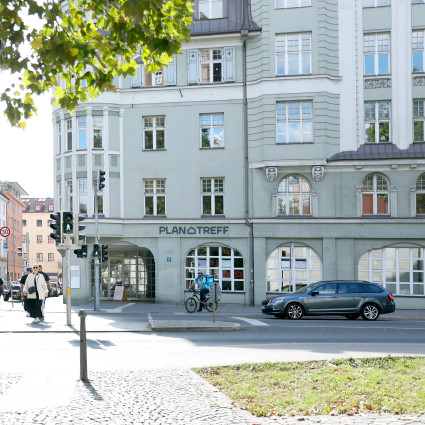 Der PlanTreff liegt an der Blumenstraße 31 im Herzen von München.