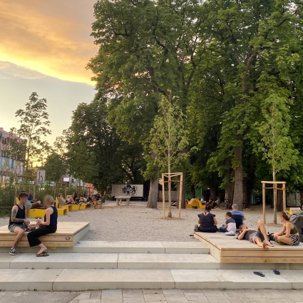 Giesinger Grünspitz nach der Neugestaltung