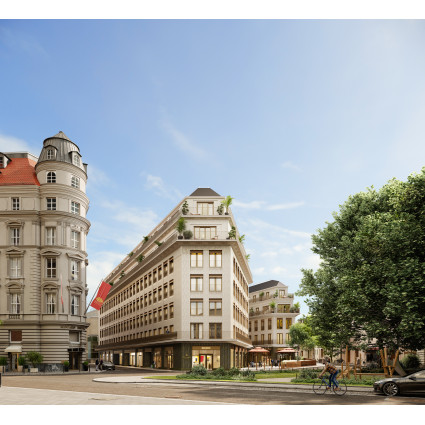Visualisierung der beiden Stadthäuser des „Falckenberg Ensembles“