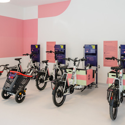 Mobilitätsstation in der Aubinger Allee