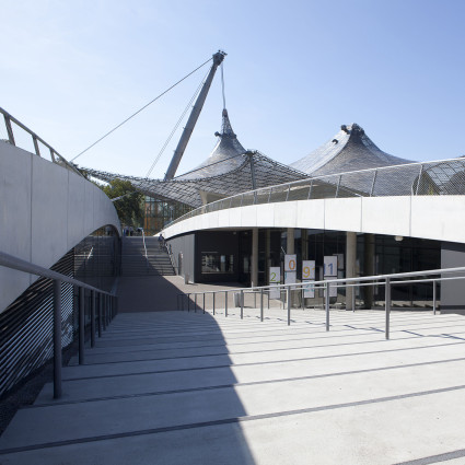 Eingangsbereich der Kleinen Olympiahalle
