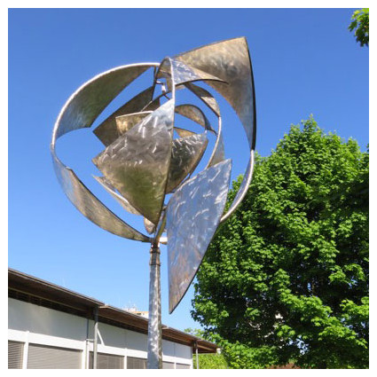 Space spindle "Space Churn" by George M. Rickey from 1972